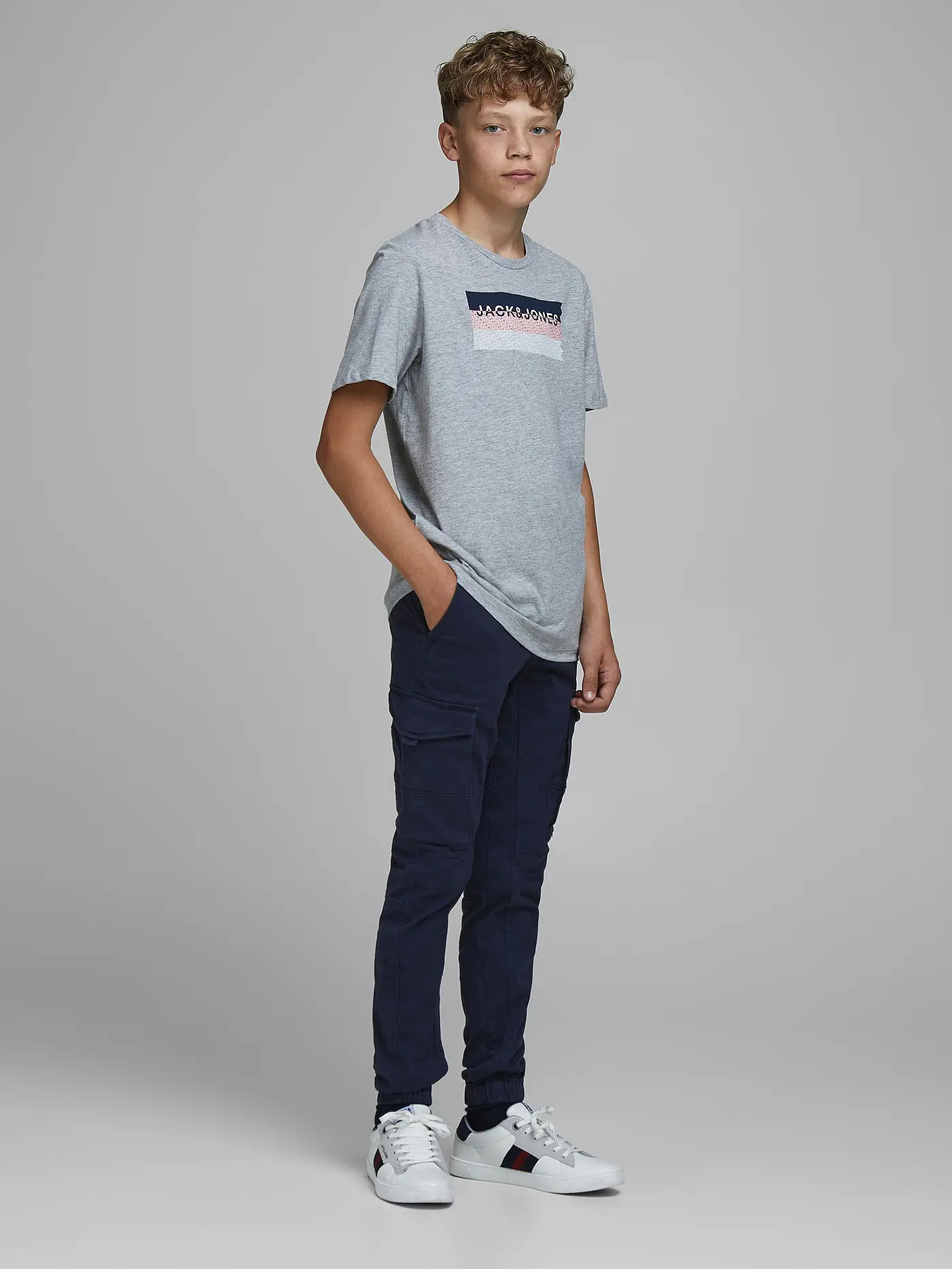 JACK & JONES | Jungen Cargohose " JJIPAUL " | blau